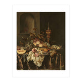 Still Life. Dating: c. 1640 - c. 1680. Measurements: h 127.5 cm × w 106.5 cm × t 3.0 cm; d 10.5 cm. (Print Only) thumbnail