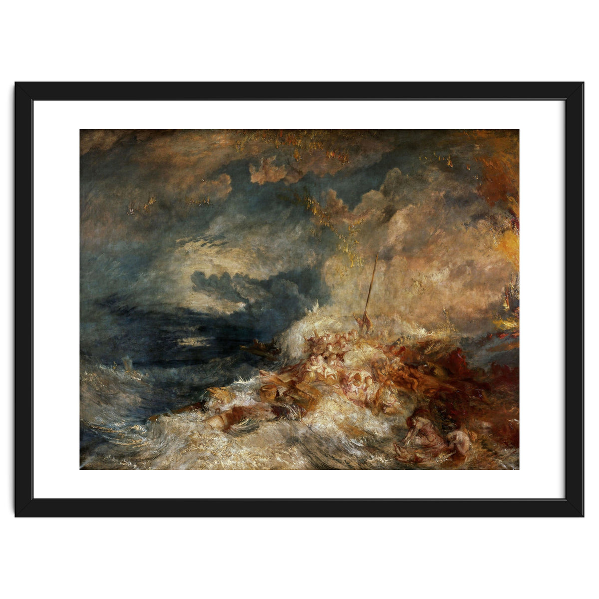 Joseph Mallord William Turner / 'Fire at Sea', c. 1835, Oil on canvas, 171 x 220 cm.
