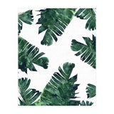 Banana Leaf Watercolor Painting, Tropical Nature Botanical Palm Illustration Bohemian Minimal Luxe (Print Only) thumbnail