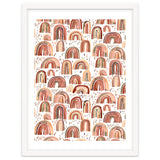 Cute Watercolor Rainbows Terracota thumbnail
