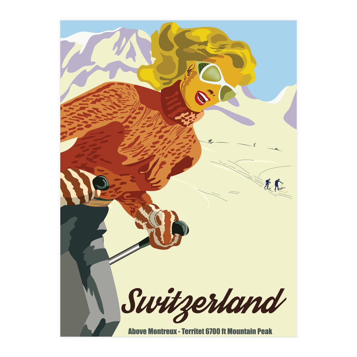 Switzerland Above Montreux (Print Only)