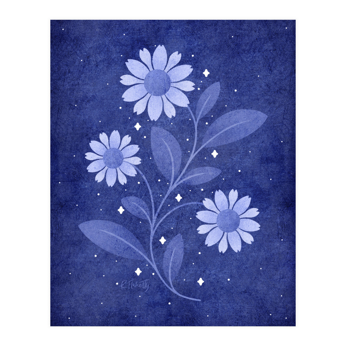 Twilight Sparkles Floral (Print Only)