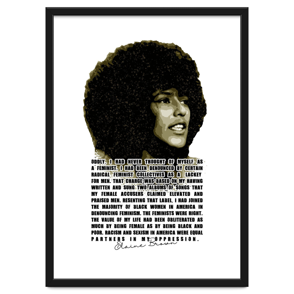 Elaine Brown American Prison Activist Legend in Vintage Quotes