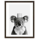 Koala, Toilet Paper Crown, Cute Animal Bathroom Art thumbnail