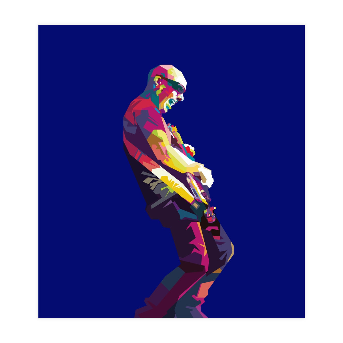Joe Satriani Rock Guiatist Pop Art WPAP (Print Only)