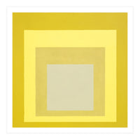 JOSEF ALBERS - HOMAGE TO THE SQUARE YELLOW WHITE (Print Only)