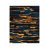 Sunset Reflection, Positivity Hope Growth Optimism Mindset, Nature Marble Dark Ocean (Print Only) thumbnail