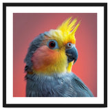 Cockatiel Parrot Head Close Up Portrait thumbnail