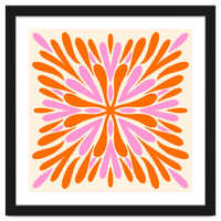 Symmetry Petals - pink and orange