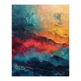 Abstract Textured Mountain Landscape (Print Only) thumbnail