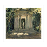 THE VILLA ADRIANA OF TIVOLI (ROME) - 1926 - OIL ON CANVAS - 0.60 X 0.70 M. (Print Only) thumbnail