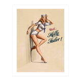 Hallo Sailor Pinup Girl (Print Only) thumbnail