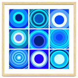 Circles & Rectangles Alt Blue 3 X 3: 4 thumbnail