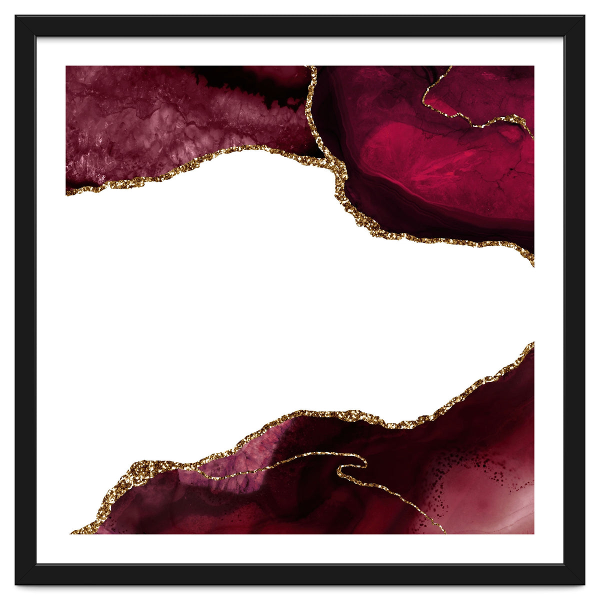 Burgundy & Gold Agate Texture 29