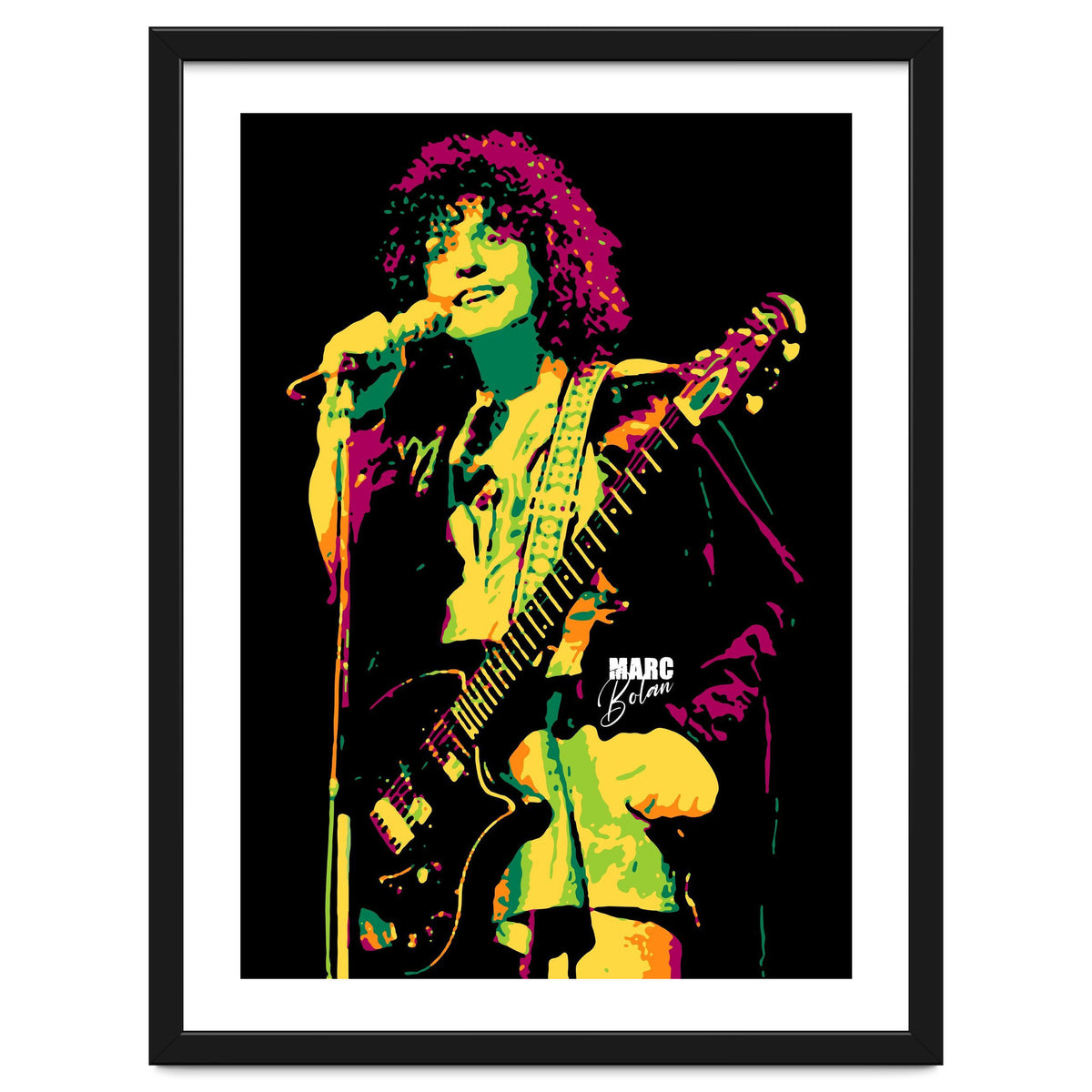 Marc Bolan Musician Legend in Pop Art