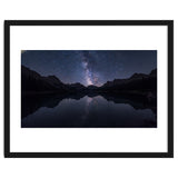 Starlit Reflection: Milky Way Over Mountain Lake thumbnail