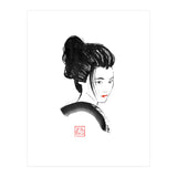 Geisha Face Red Lips (Print Only) thumbnail