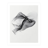 Abstract Black Flowing Fabric Wave (Print Only) thumbnail