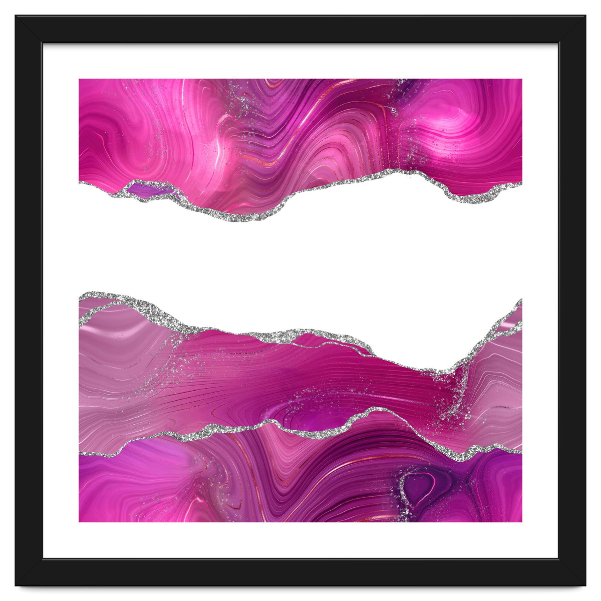 Magenta & Silver Agate Texture 08