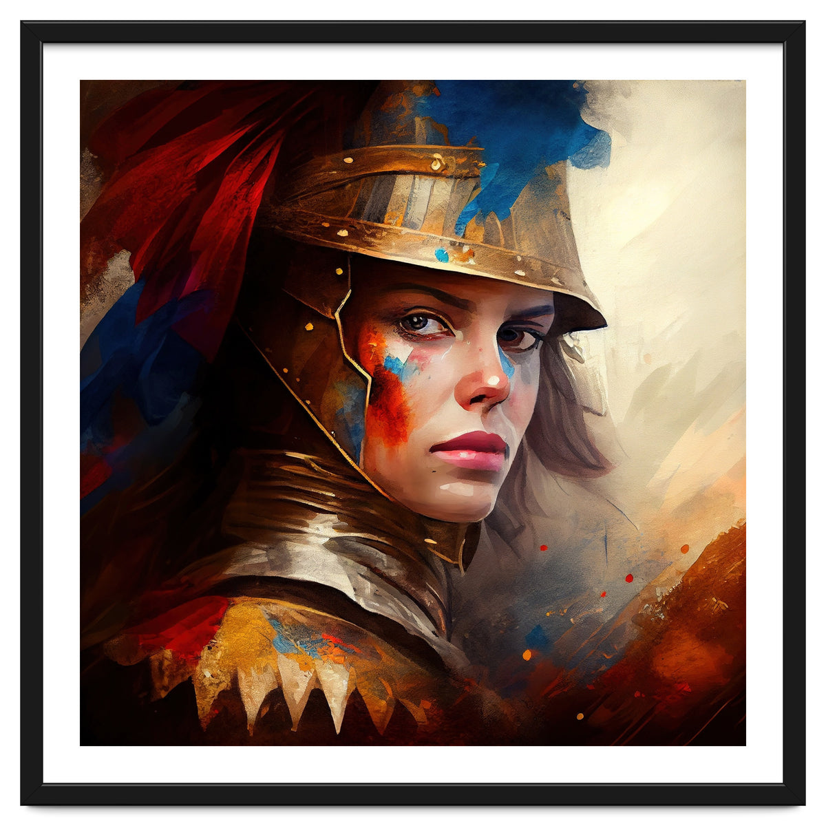 Powerful Medieval Warrior Woman #4