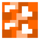 Orange Abstract Square Tiles (Print Only) thumbnail