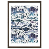 Watercolor Landscape Blue Mountains thumbnail