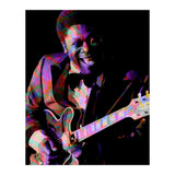 BB King. King Blues Guitarist. Blues Musician Legend Colorful (Print Only) thumbnail