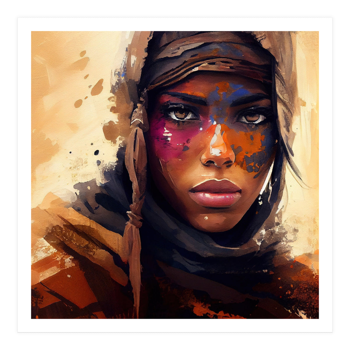 Powerful Tuareg Woman #2 (Print Only)