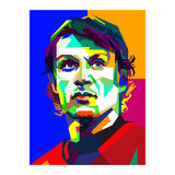 Paolo Maldini Italian Classic Football WPAP (Print Only) thumbnail
