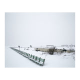 No people on a bench in the snowy winter (Print Only) thumbnail