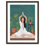 Serene Yoga Pose FitnessIllustration thumbnail