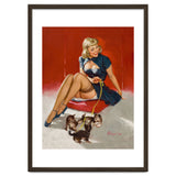 Pinup Sexy Girl Playing With Her Little Cats thumbnail