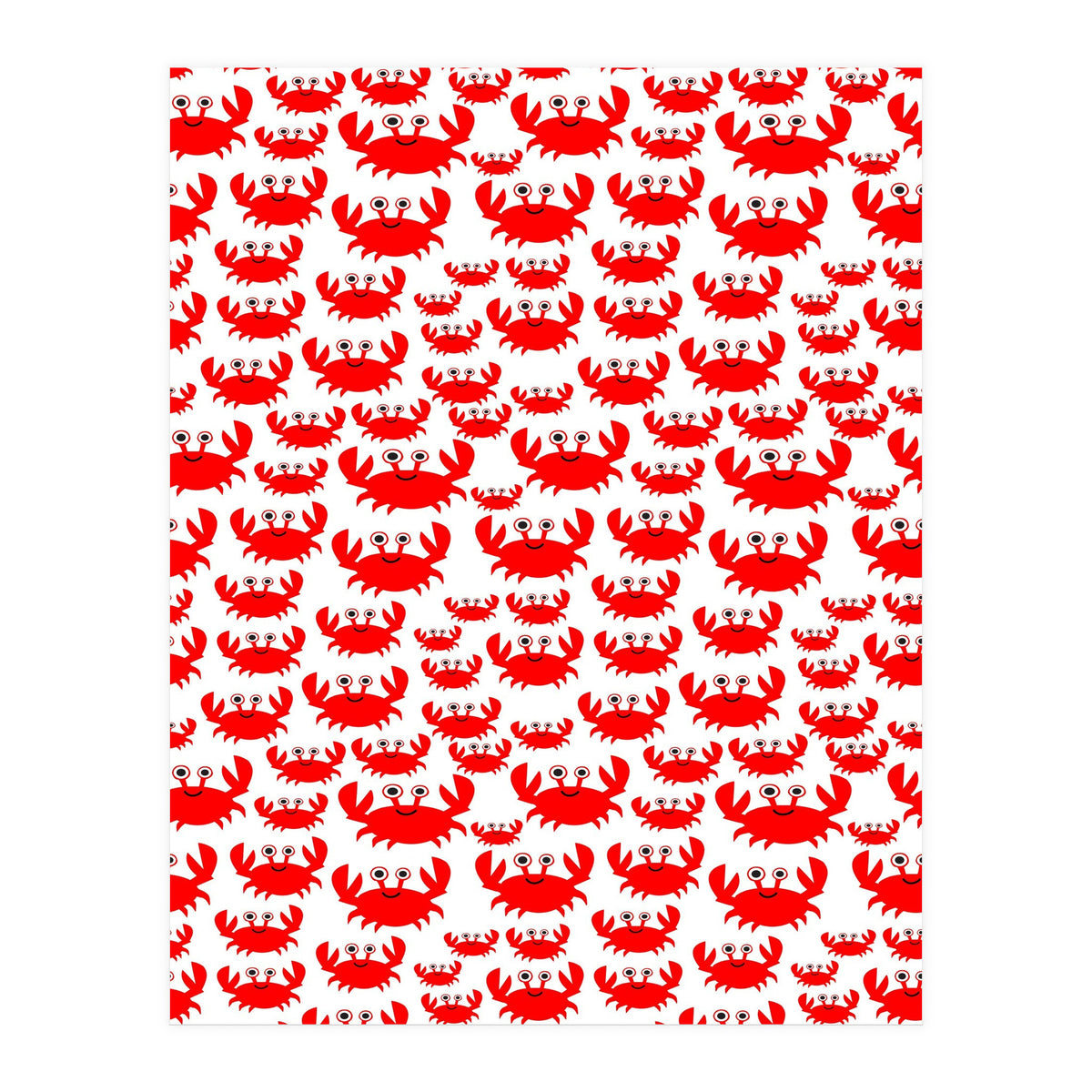 Red Crab Pattern  (Print Only)