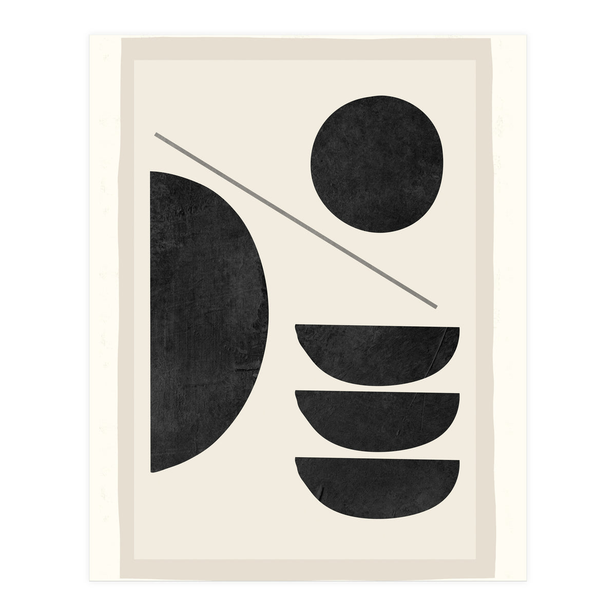 Modern Abstract Minimal Shapes 187 (Print Only)