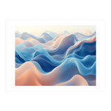 Ethereal Fluid Waves Abstract Art (Print Only) thumbnail