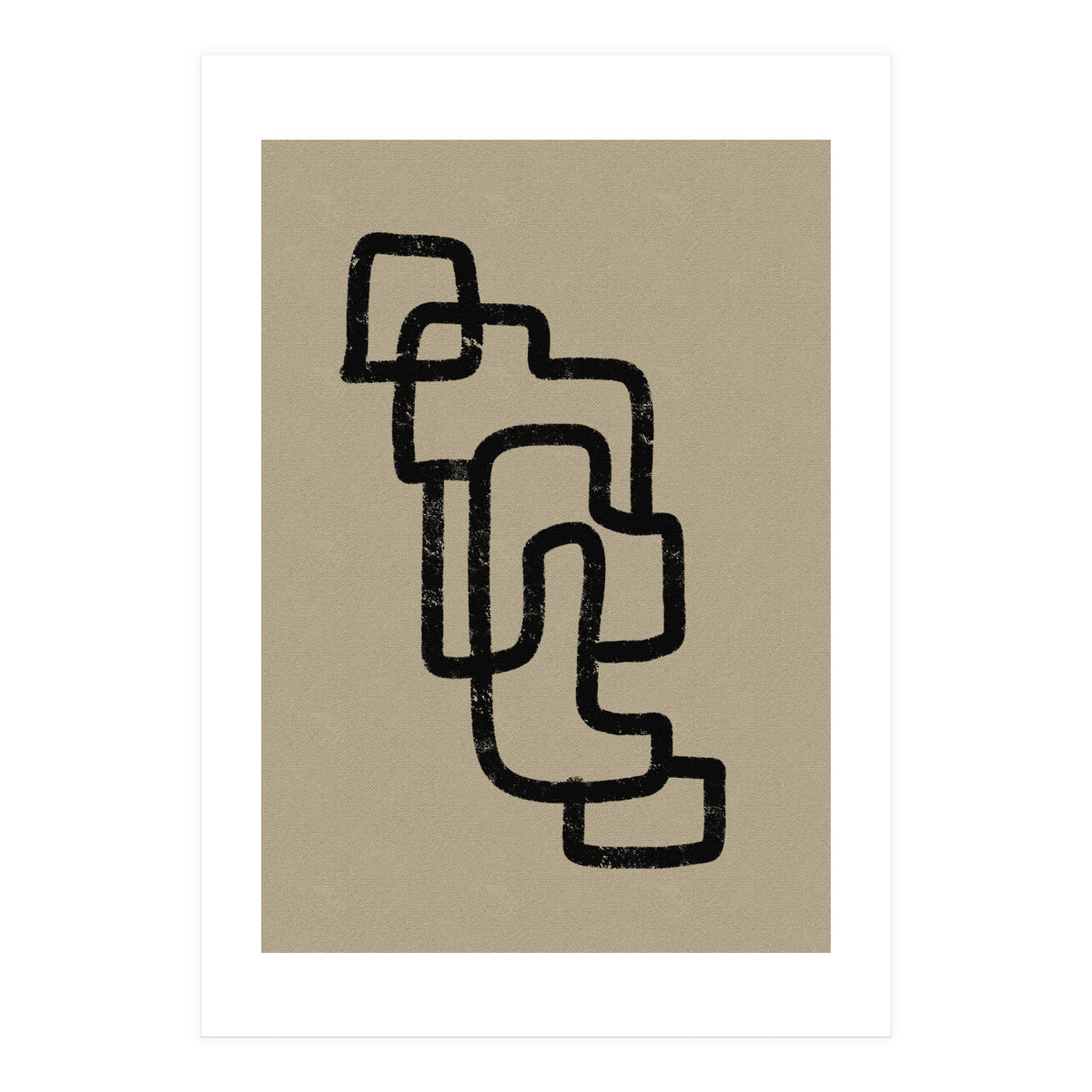 Black Minimalist Lines (Print Only)