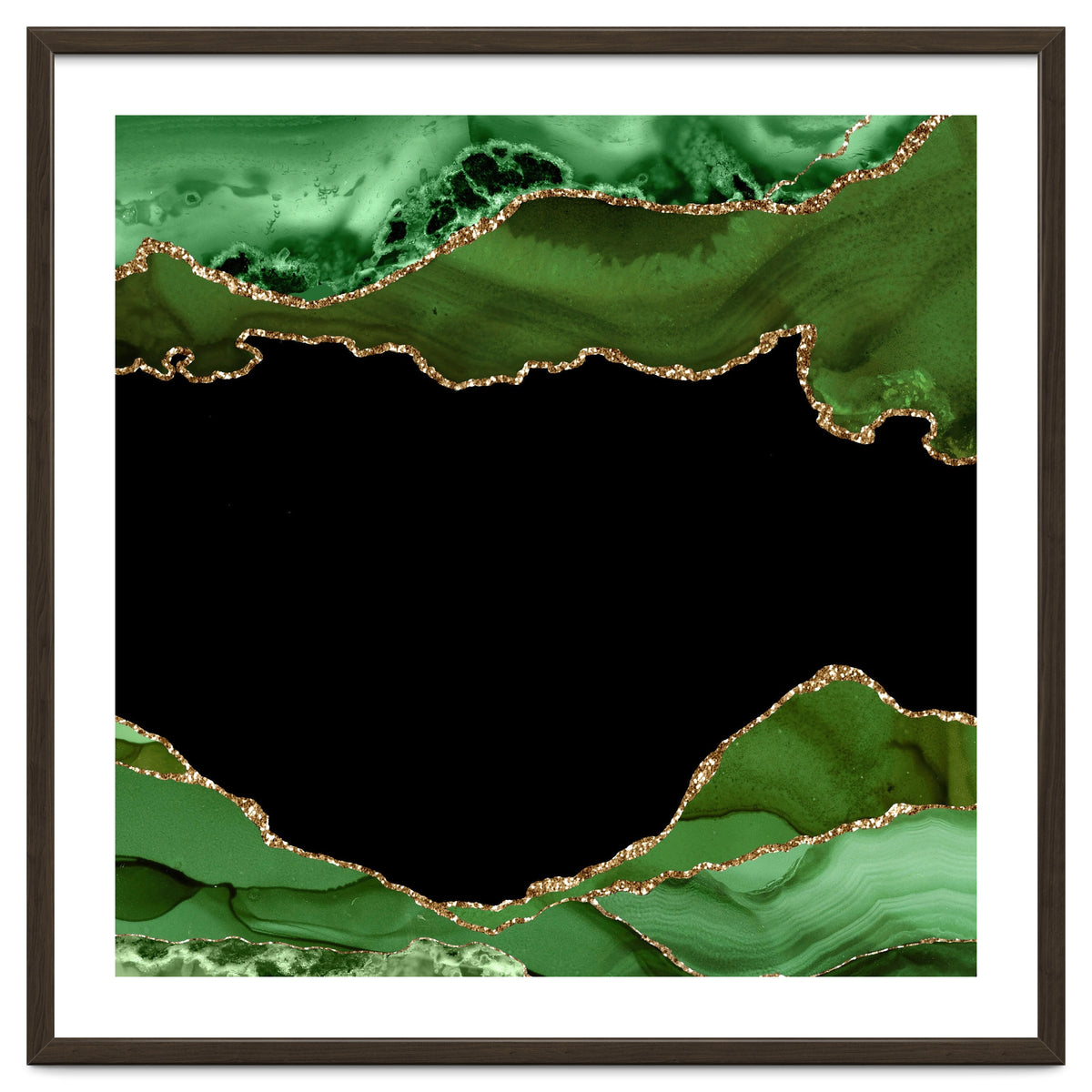 Green & Gold Agate Texture 18