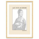 Lady With An Ermine – Leonardo Da Vinci Ascii Art thumbnail