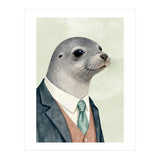Seal Animal In A Suit  (Print Only) thumbnail