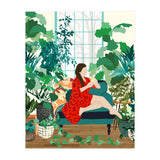 Introspection, Urban Jungle Bohemian Decor Plants, Self Care Plant Lady, Self Love Retrospection Analyse Positivity Mindset Fashion (Print Only) thumbnail