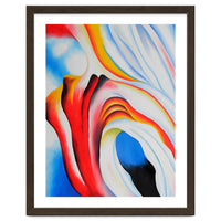Georgia O’Keeffe – Music, Pink and Blue (1918) | Abstract Modernist Harmony of Color and Emotion