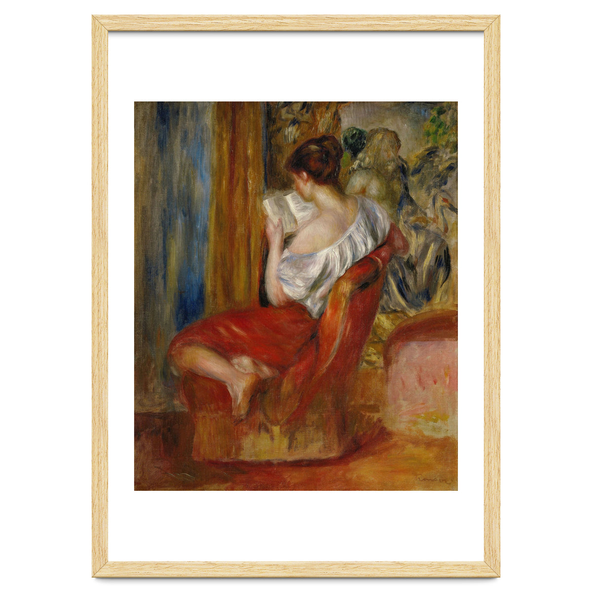 La liseuse-reading woman, around 1900. Oil on canvas, 56 x 46 cm.
