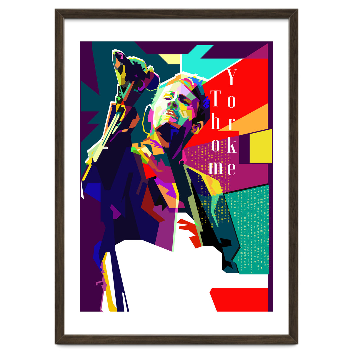 Thom Yorke Singer Musician Pop Art WPAP