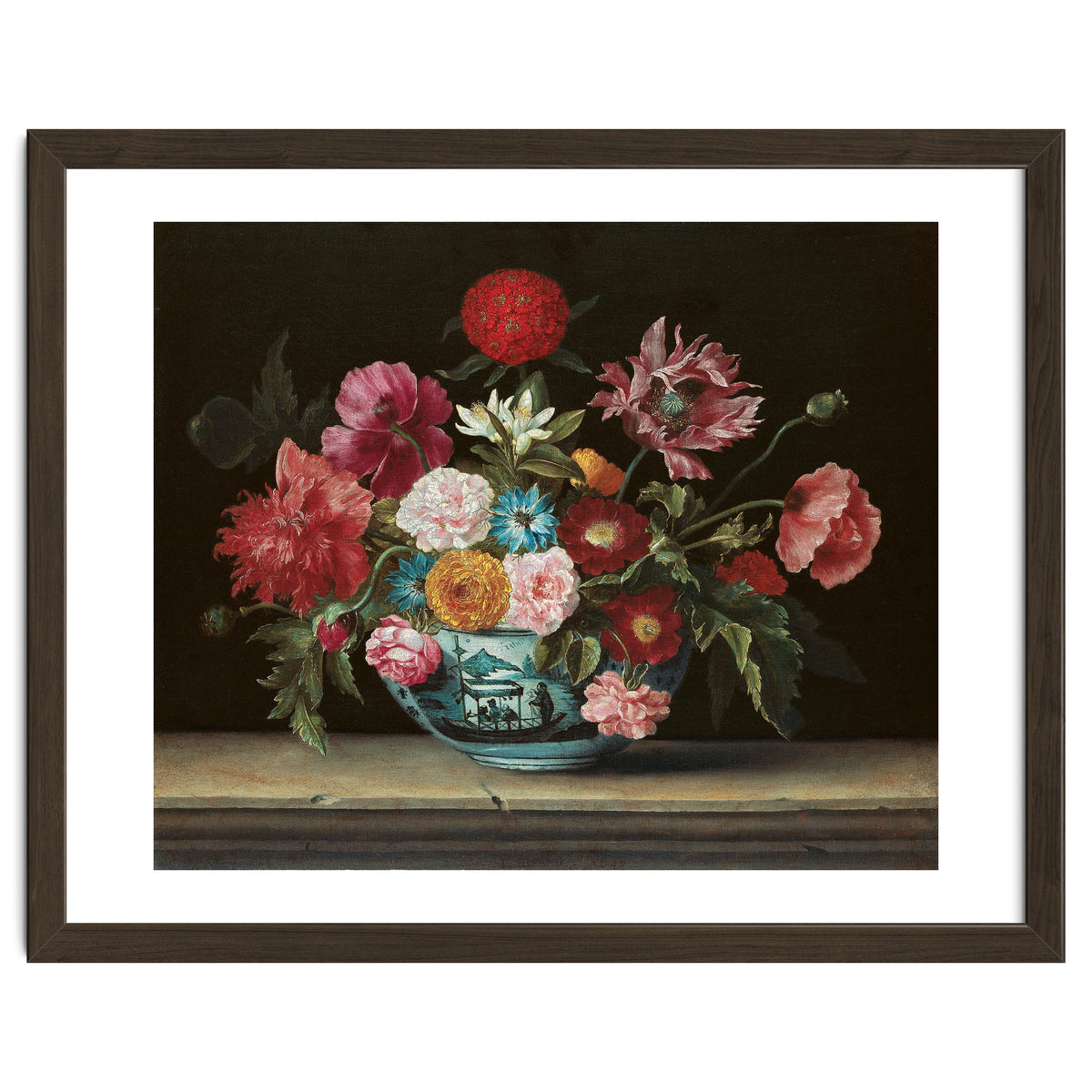 Jacques Linard (París (?), c. 1600-Paris, 1645). Chinese Bowl with Flowers (1640). Oil on canvas....