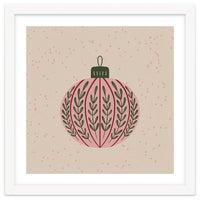 Christmas globe with branches