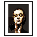 Monica Bellucci Hollywood Actress Retro Style Geometric Illustration thumbnail