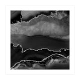 Black & Silver Agate Texture 02  (Print Only) thumbnail