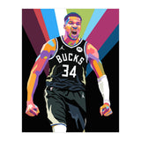 Giannis Antetokounmpo art (Print Only) thumbnail