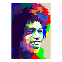 Jimi Hendrix Rock And Blues Music Pop Art (Print Only)