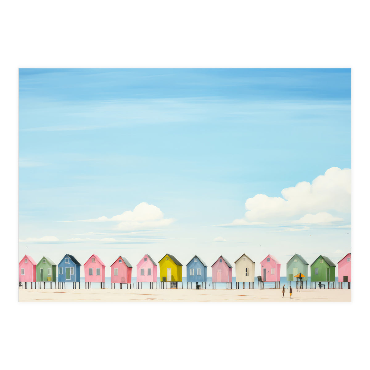 Beach cottages (Print Only)